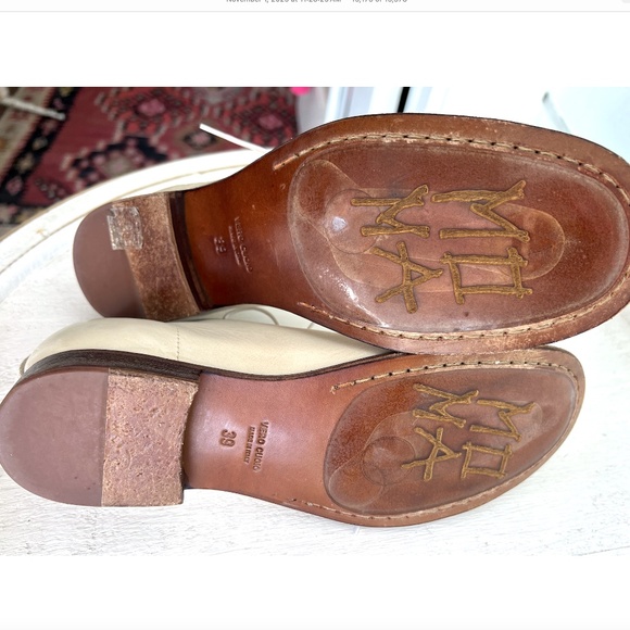 MOMA Charlie D. Cut Out Oxfords in Soft White Leather - NWOB - 39/ US 8.5 - Picture 9 of 11